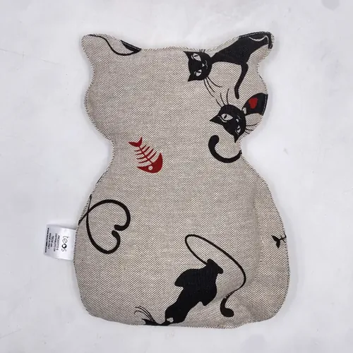 Fascia del benessere a forma di gatto in stoffa decorata